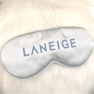 Laneige Blue Logo Design Satin Sleeping Eye Mask